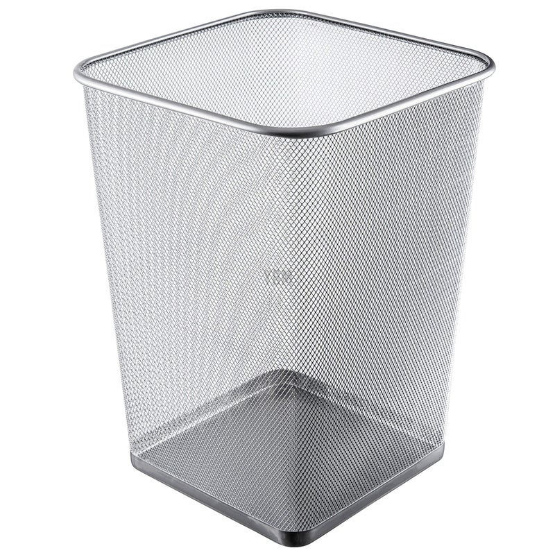 YBM HOME Mesh Wastebasket Trash Can for Home and Office Workspace, Metal Office Trash Can Square-Shaped, 5 Gallon - Image 1